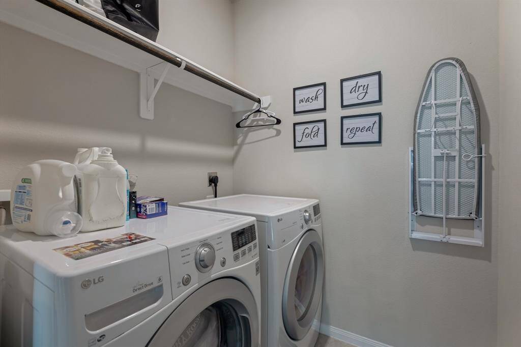 Utility room is upstairs where all the dirty laundry is.