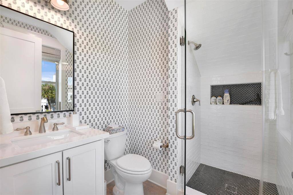 Ensuite bath with shower only