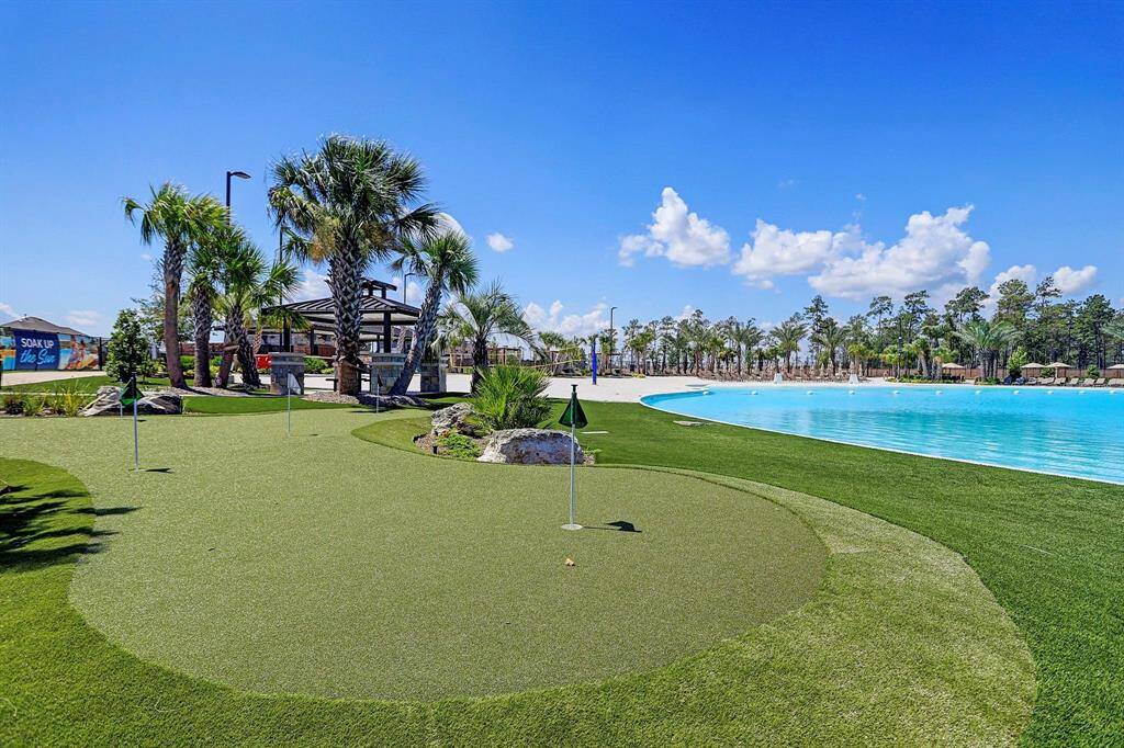 Practice your putting while the family enjoys the water park.