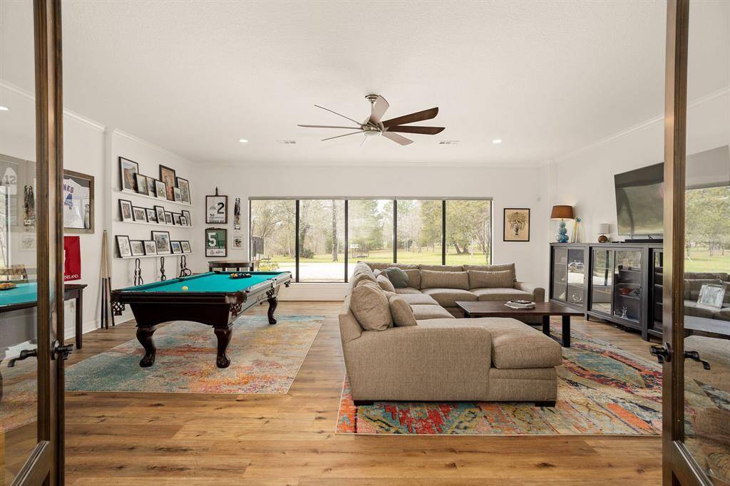 downstairs gameroom