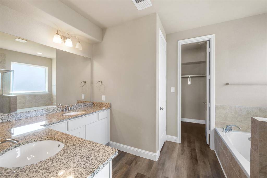 Tons of counter space and a double vanity!