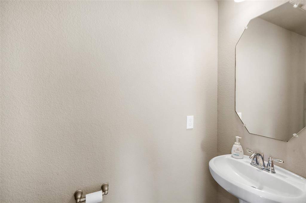 A half bathroom conveniently placed on the first floor!