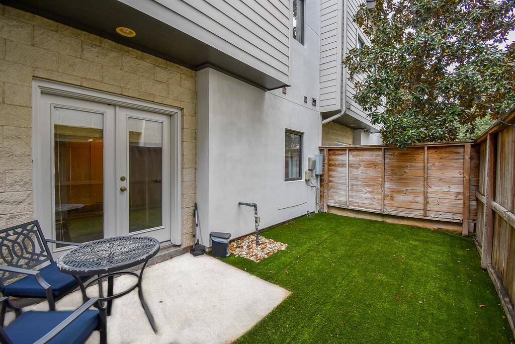 Enjoy your private turfed patio - No maintenance!
