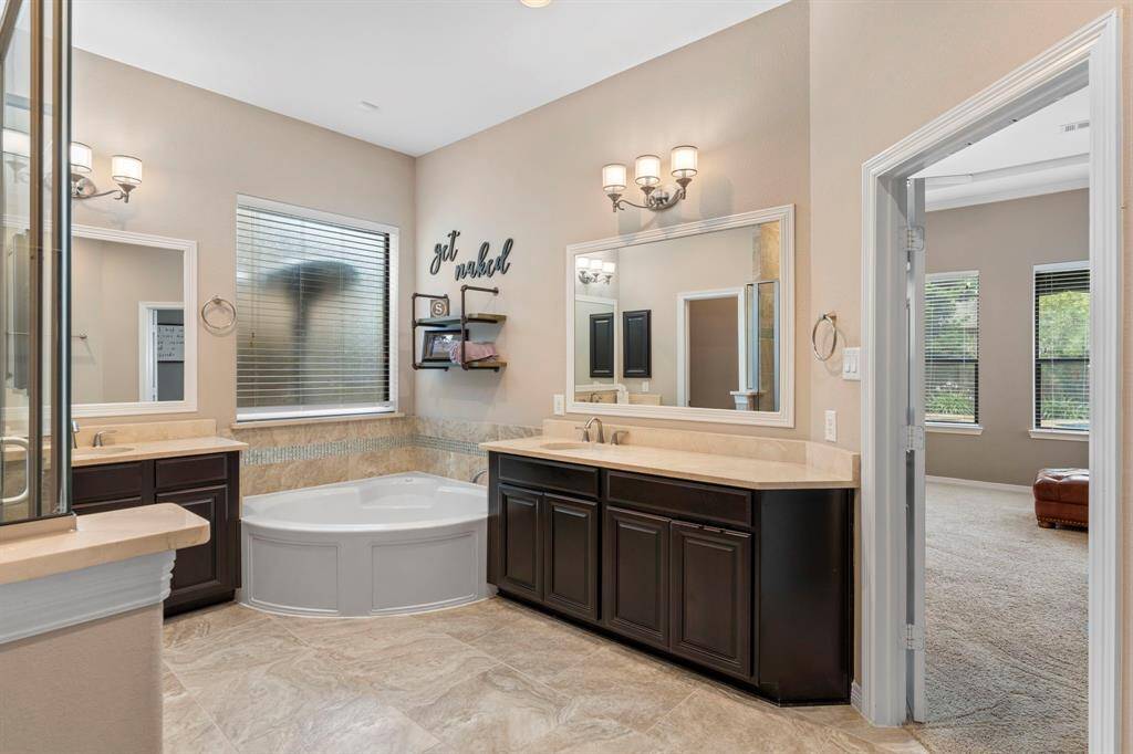 Double doors lead to the bedroom.