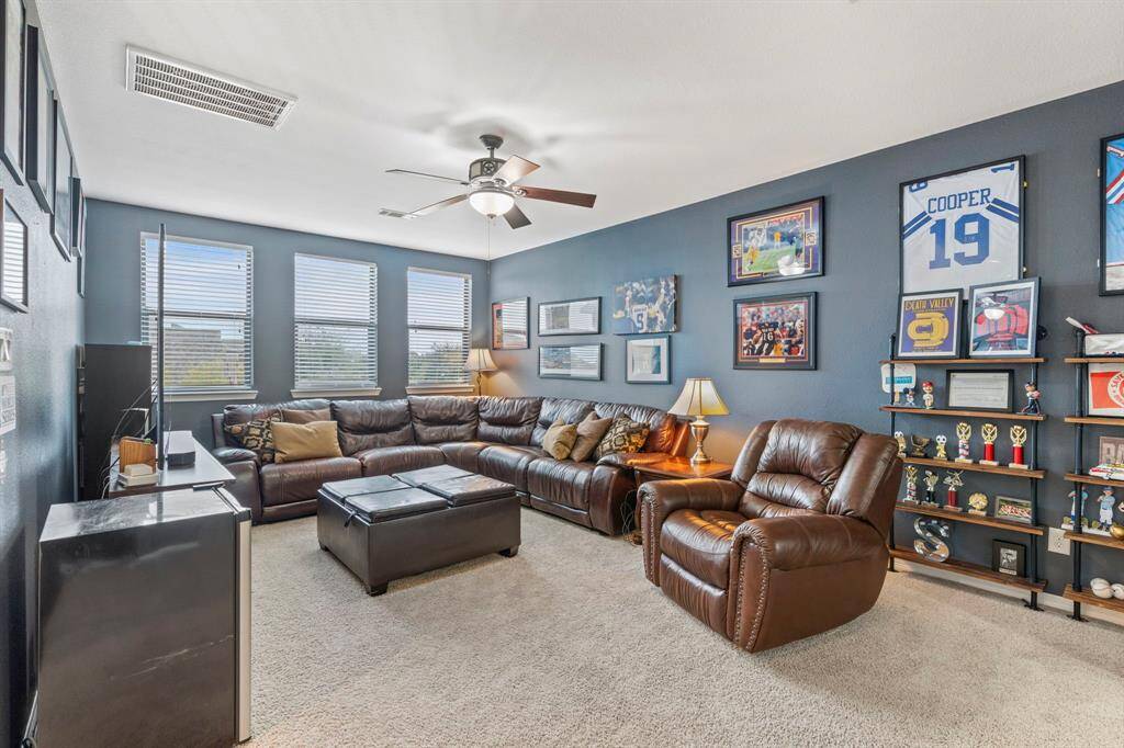 Expansive 2nd floor living area/game room/ media room.