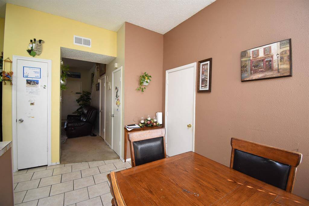 Here's the view from kitchen into living room.