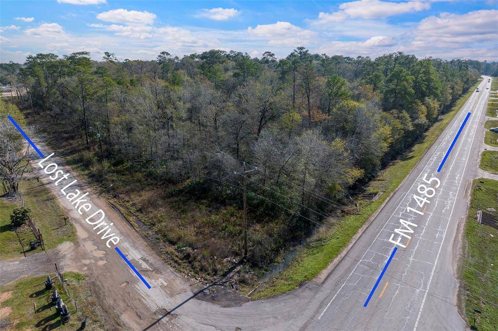 18.32 ACRES!!!  1.58 TAX RATE! This land is located at the corner of FM 1485 and Lost Lake Drive. There are no known restrictions. There are numerous options for development, from residential, to multi housing, to having a business. Endless possibilities! Don't wait! Call today!