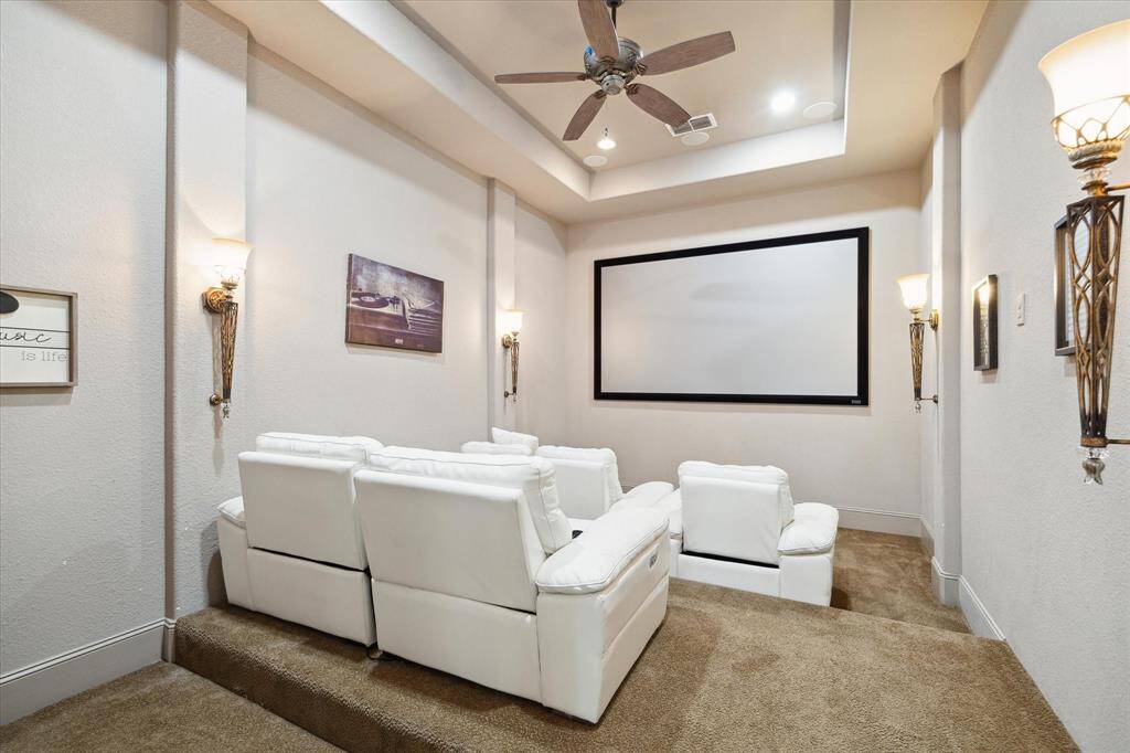 The Privat Theatre room is located on the first floor which is Perfect for entertaining or family movie night.
