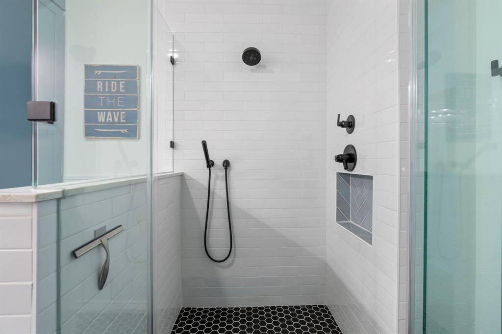 Large custom shower