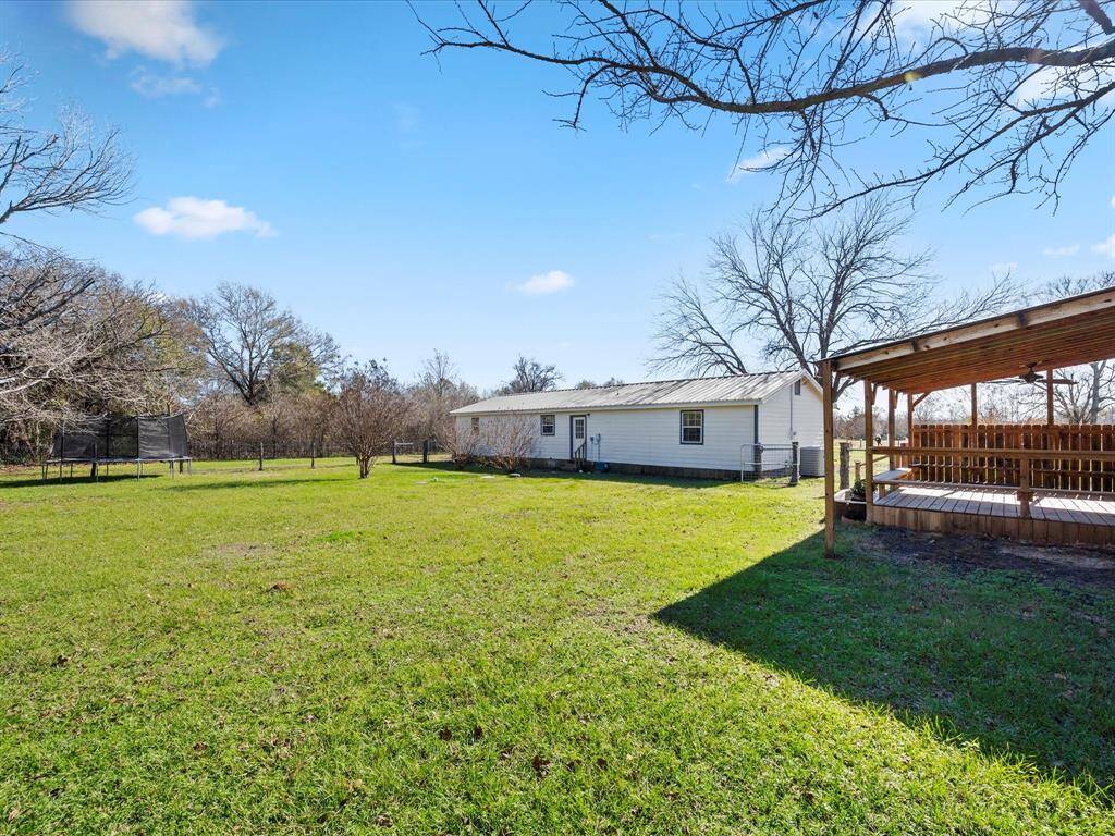 Fenced Back yard.