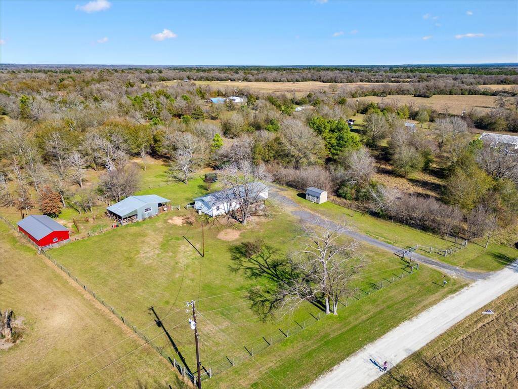 Aerial View from the front of the property.