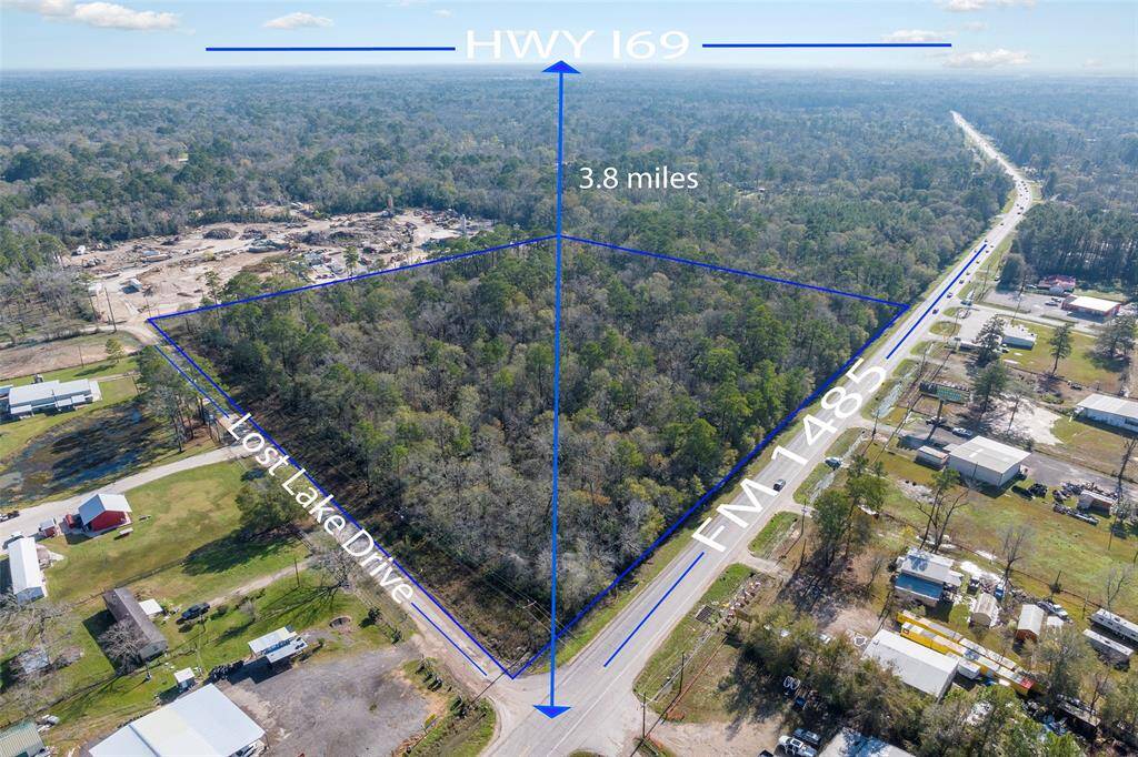 18.32 ACRES!!!  1.58 TAX RATE! This land is located at the corner of FM 1485 and Lost Lake Drive. There are no known restrictions. There are numerous options for development, from residential, to multi housing, to having a business. Endless possibilities! Don't wait! Call today!