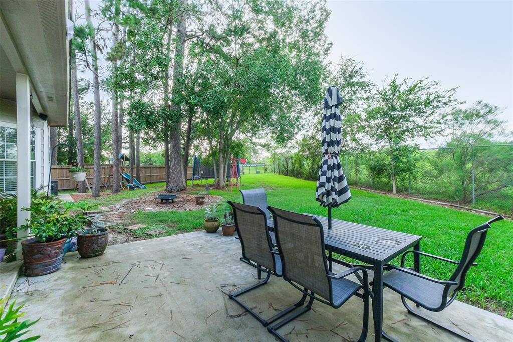Back patio area
