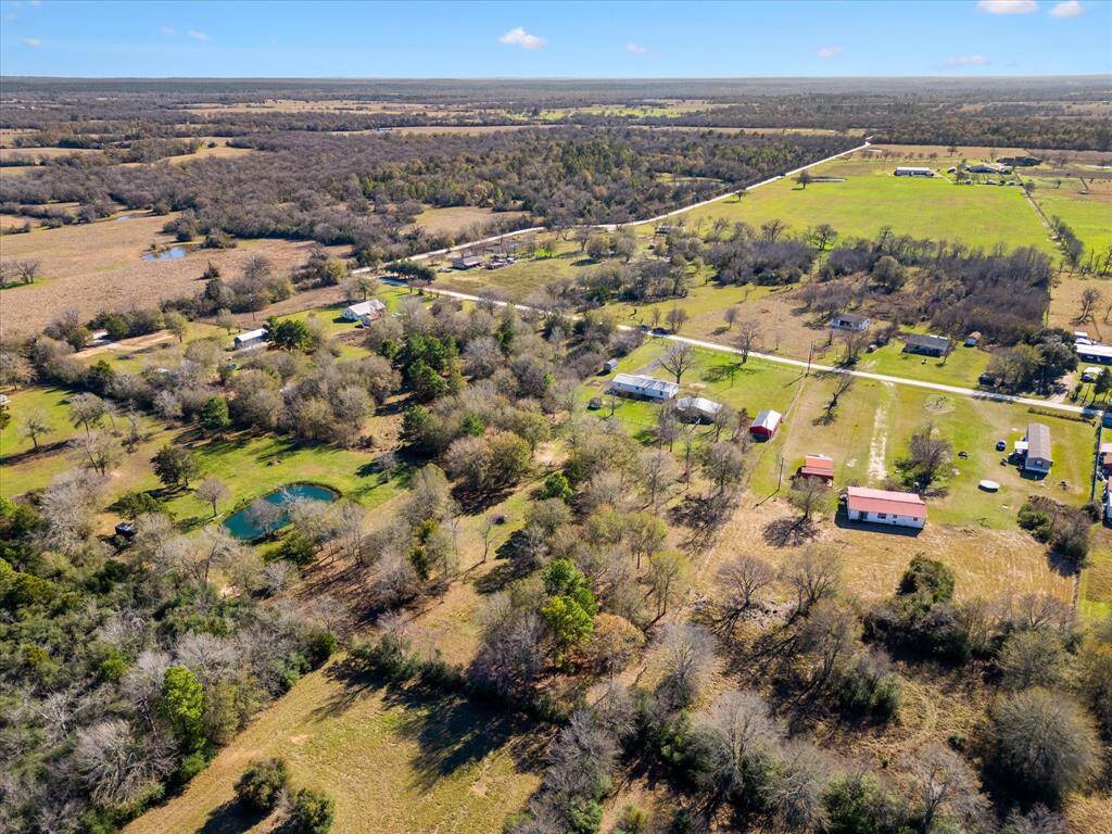 Aerial View from the back of the property.