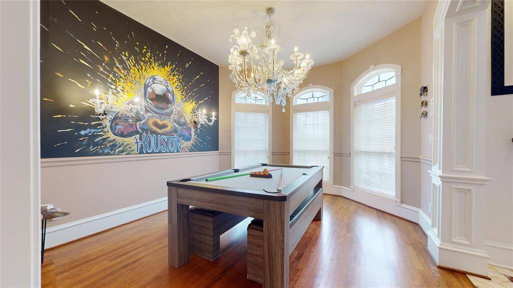 Formal dining currently being used as a game area