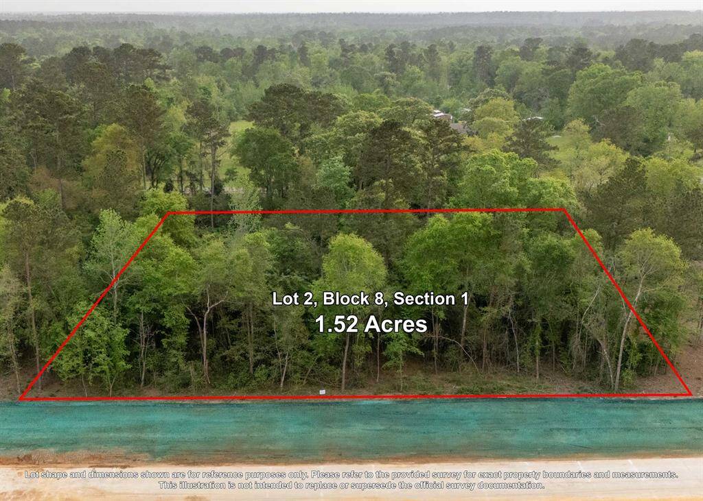 Aerial view of Lot 2, Block 8 at Capital Creek Ranch. Convenient access to FM 1725 and FM 150.