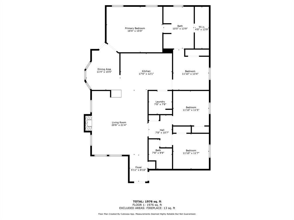 This  home featuring a large living room, dining area, kitchen, primary bedroom with a walk-in closet, three additional bedrooms, two bathrooms, and a laundry room. The layout is spacious and functional, ideal for comfortable family living.