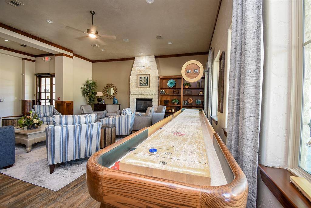 Heritage Lodge interior has multiple areas for socializing with your friends and neighbors.