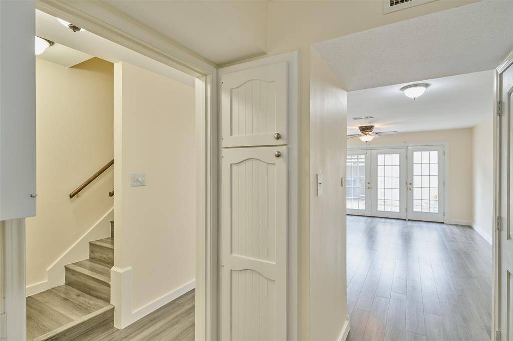 Enjoy sleek, new engineered flooring throughout the entire unit, including the stairs.
