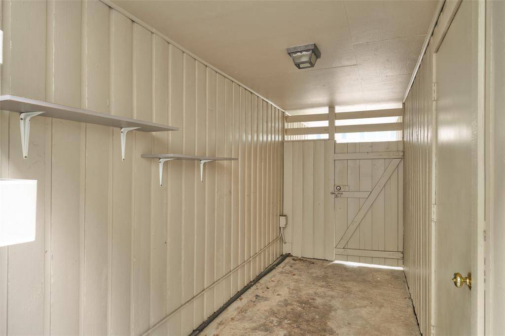 Enjoy the convenience of a one-car garage with rear access.