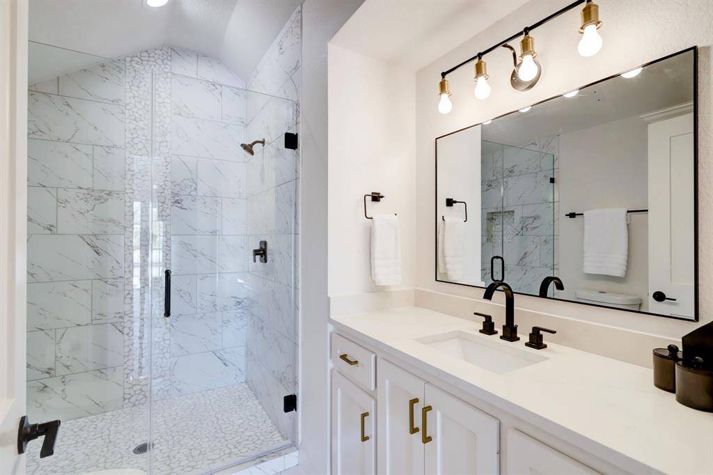 Upper floor has its own private bathroom