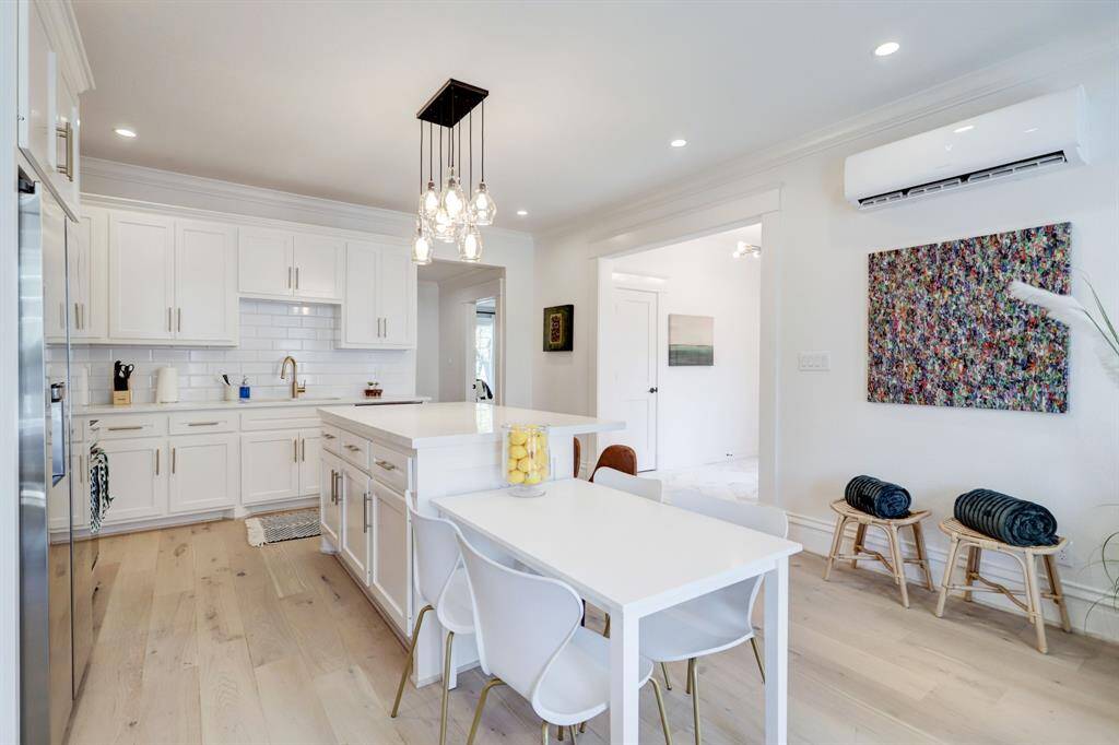 Kitchen open to living room