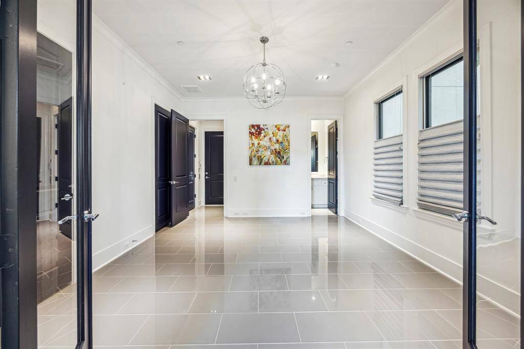 The third bedroom could also serve as an office or fitness room.