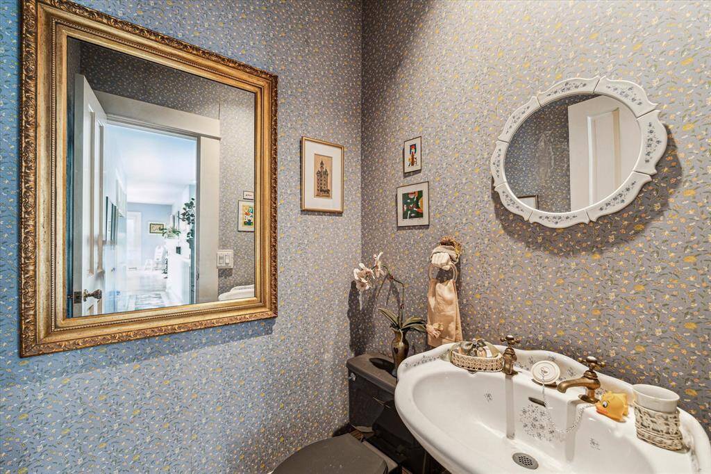 Second floor powder bathroom.