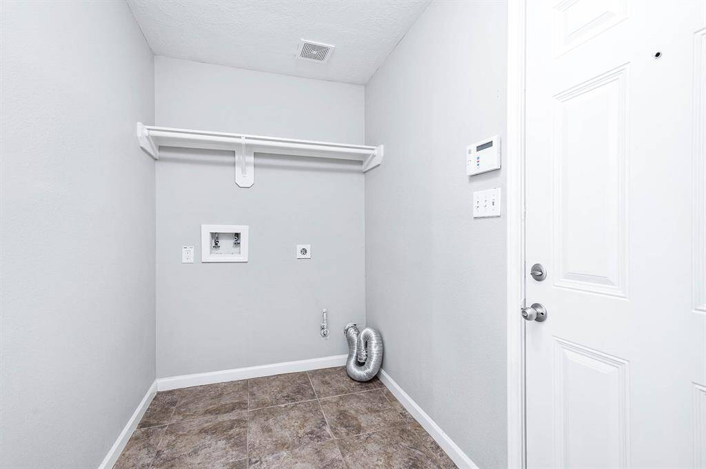Utility room in house.