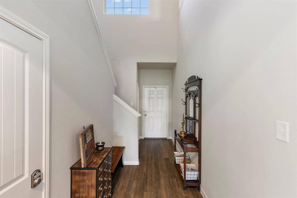 Bonus storage under the stairs!