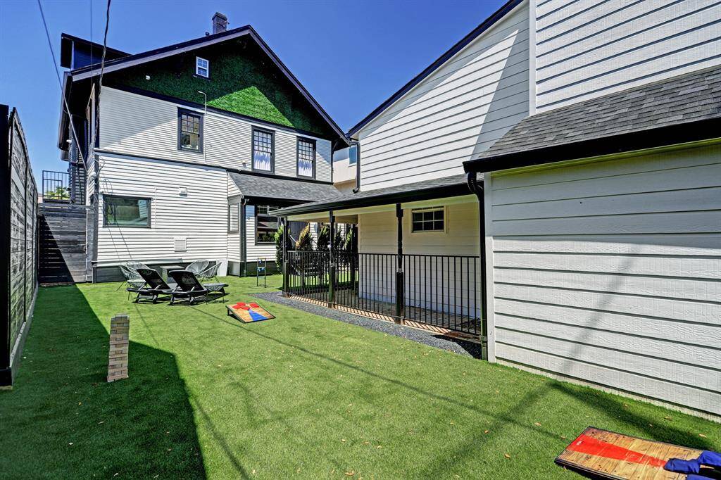 View of the yard accessible for those renting the main house