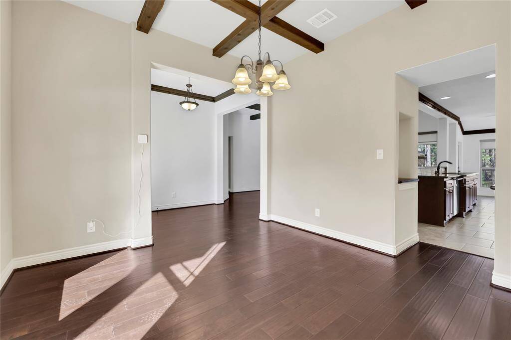 Formal dining area - virtually staged