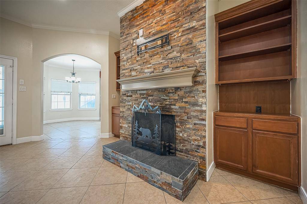 Cozy Gas Fireplace With Built-Ins