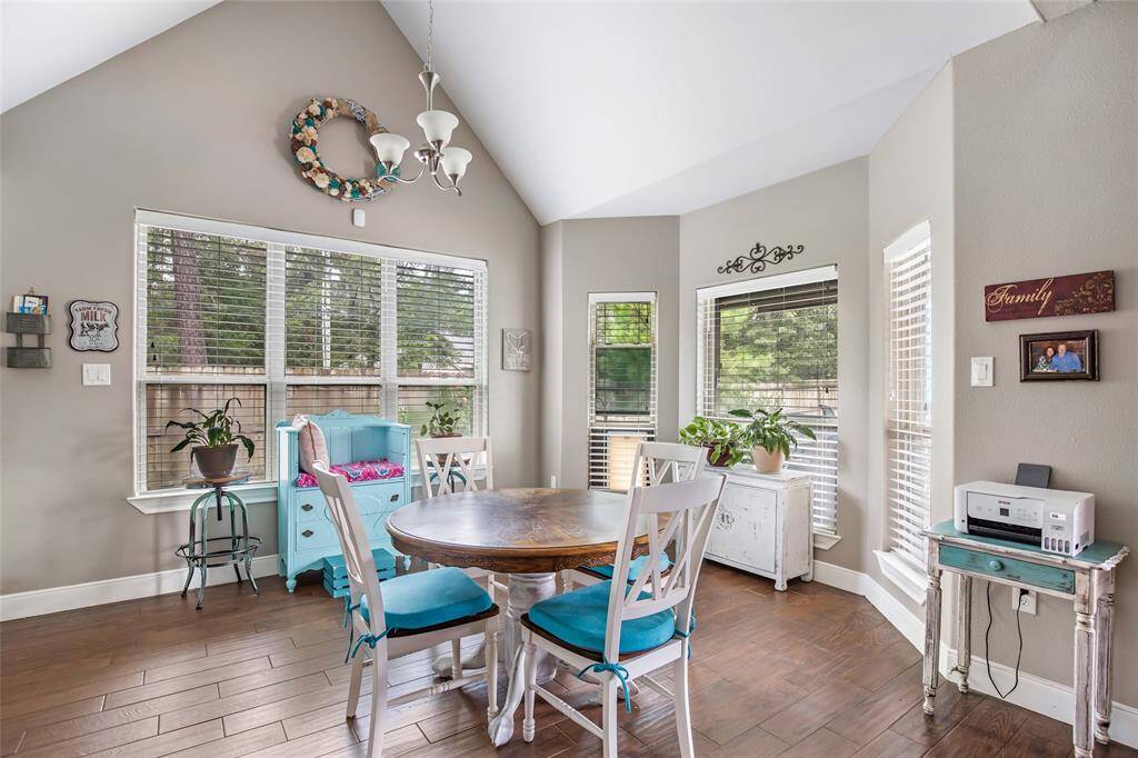 Breakfast nook with tons of natural light