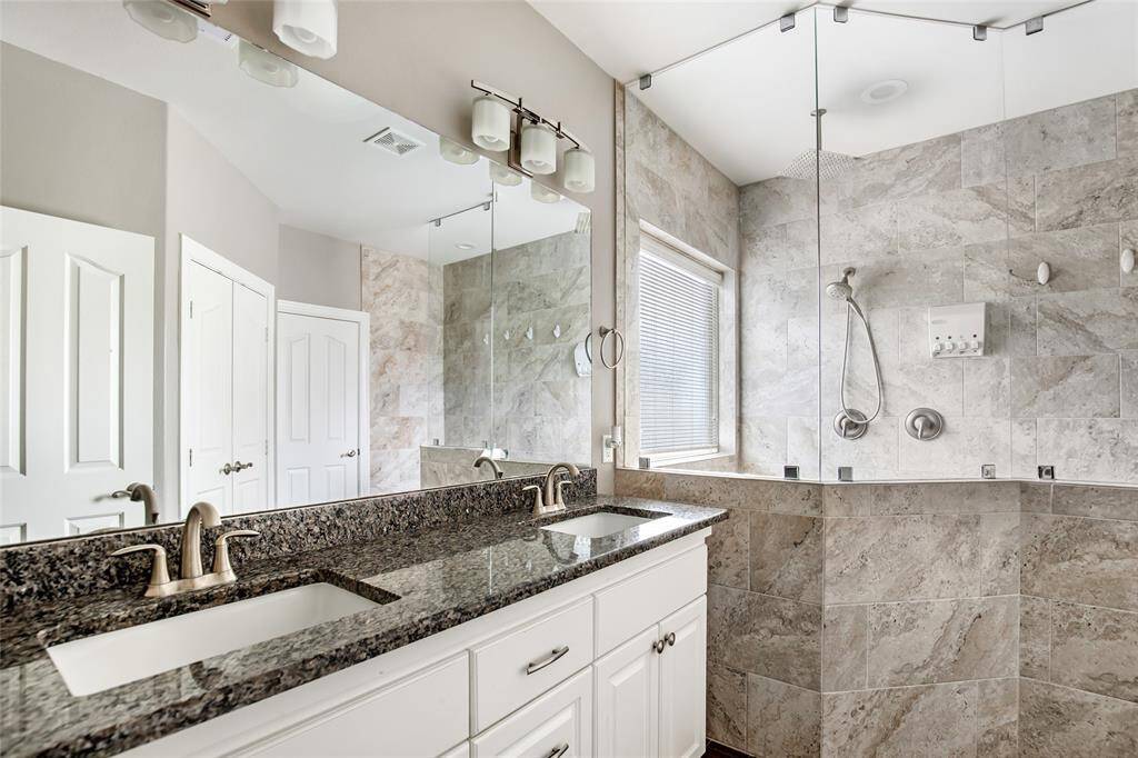 Primary ensuite with double vanity