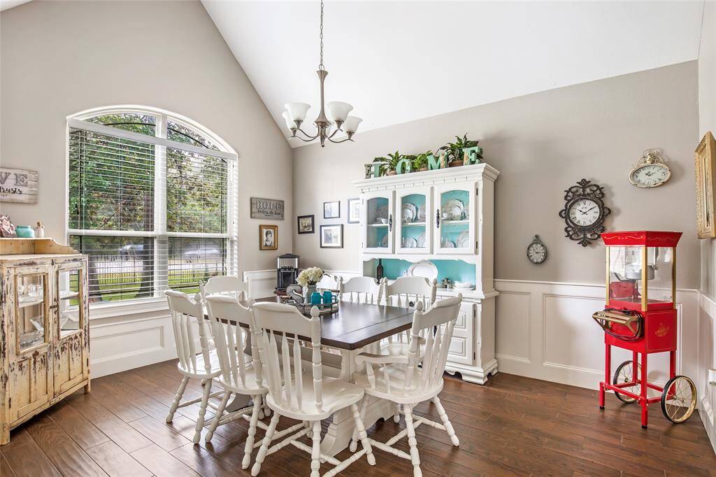 Large formal dining room.