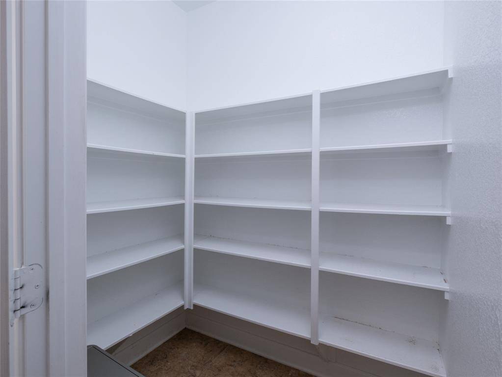 This is the largest pantry! Great storage for all your extras!