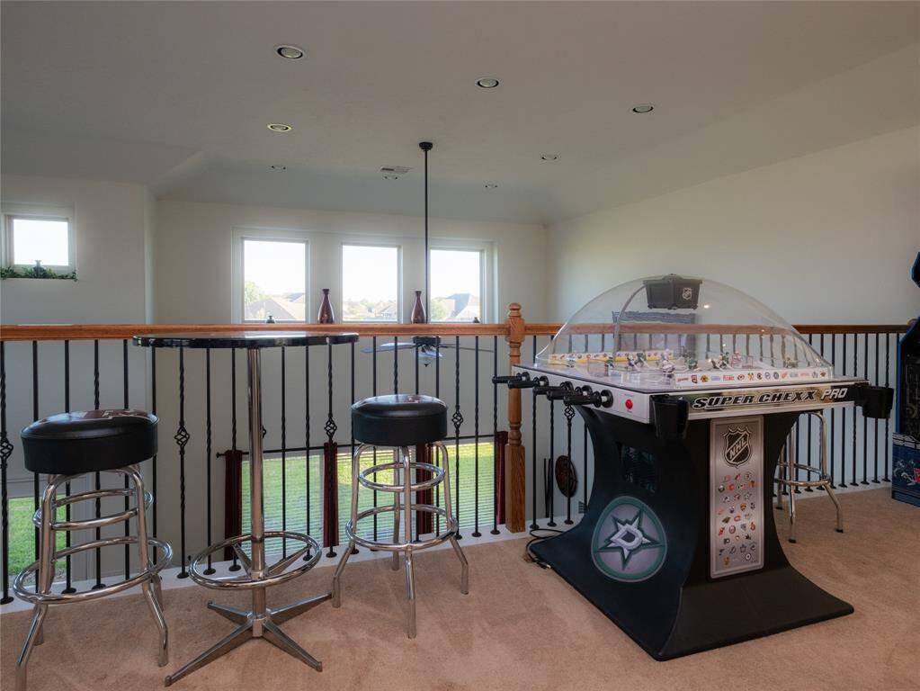 Love how open and bright this gameroom area is!