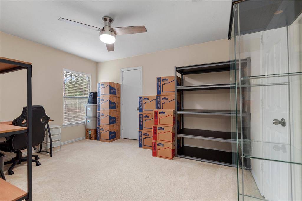 The 4th bedroom also has access to the Texas basement, making attic storage a breeze.
