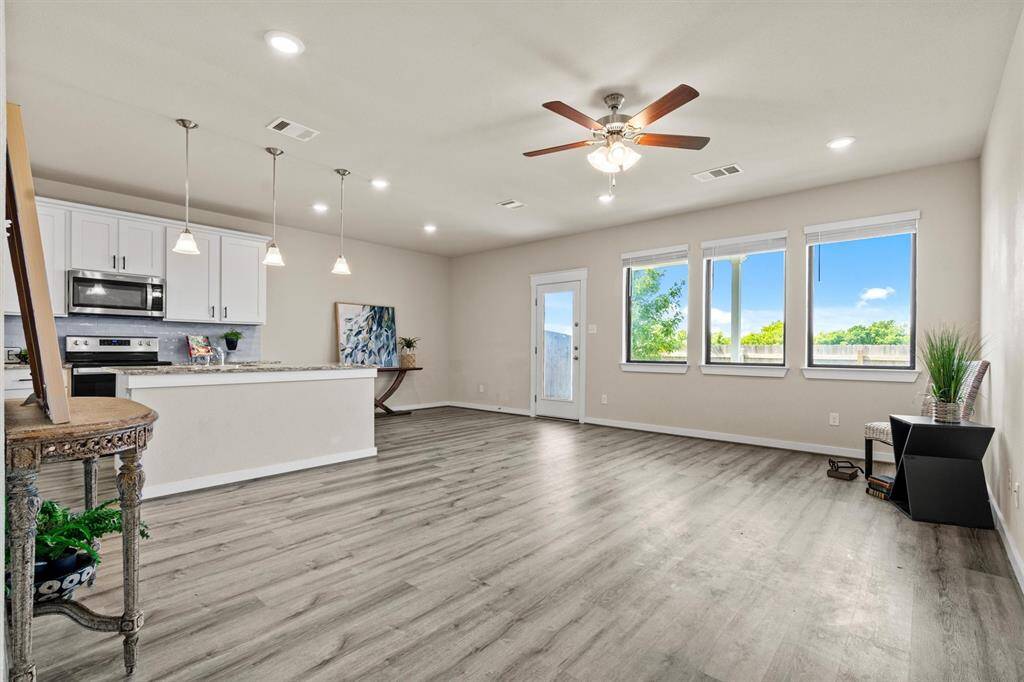 Nicely staged partially entrance to the living area.