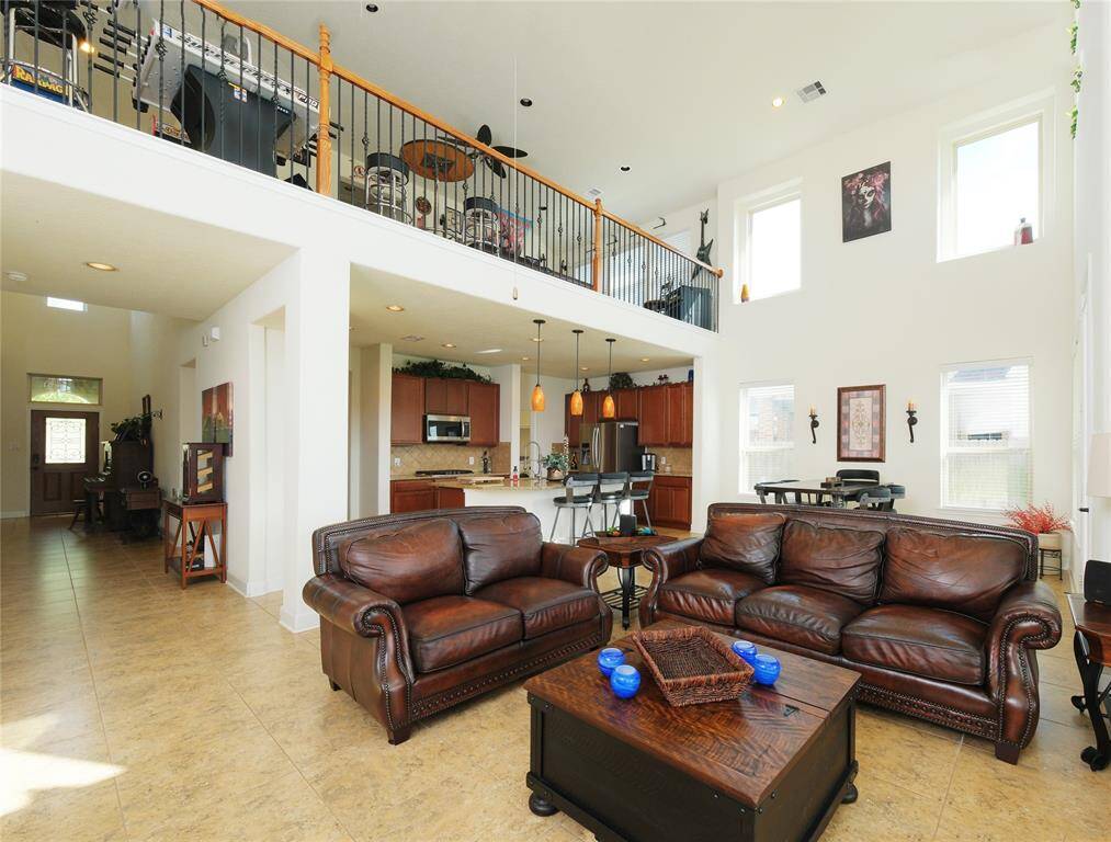 Check out the open concept and high ceilings!