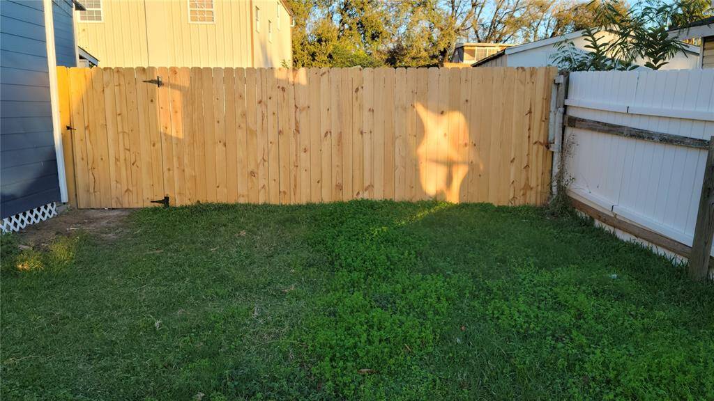 new fence, creating privacy