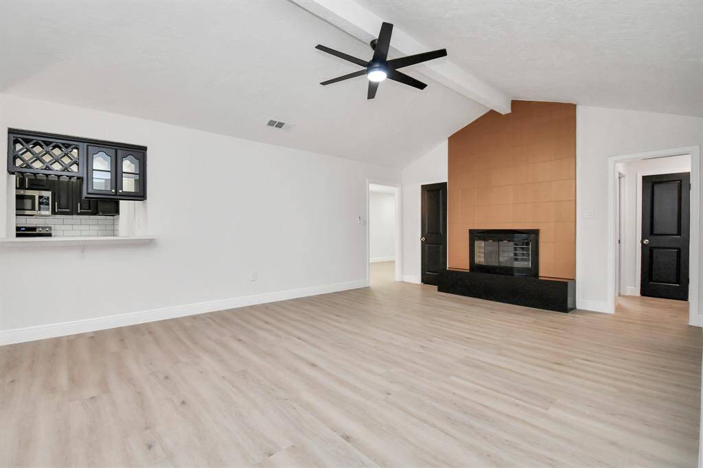 Spacious Living Area with Gorgeous Fire Place