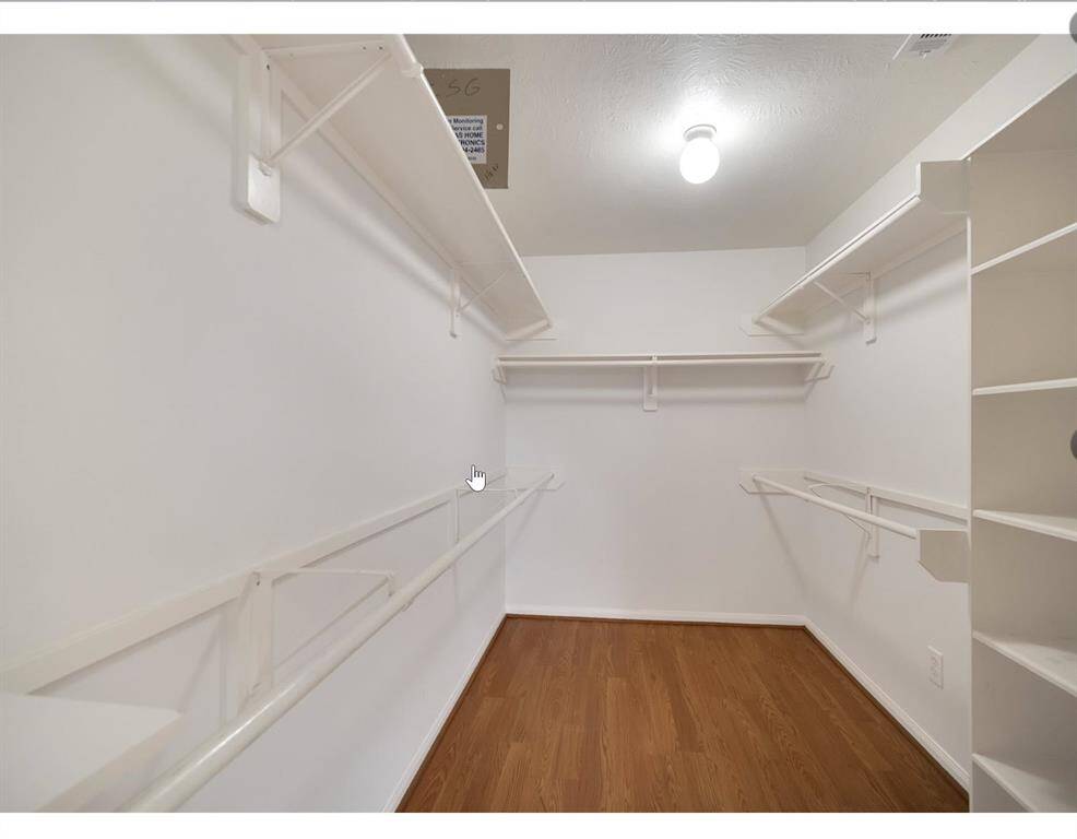 Primary closet