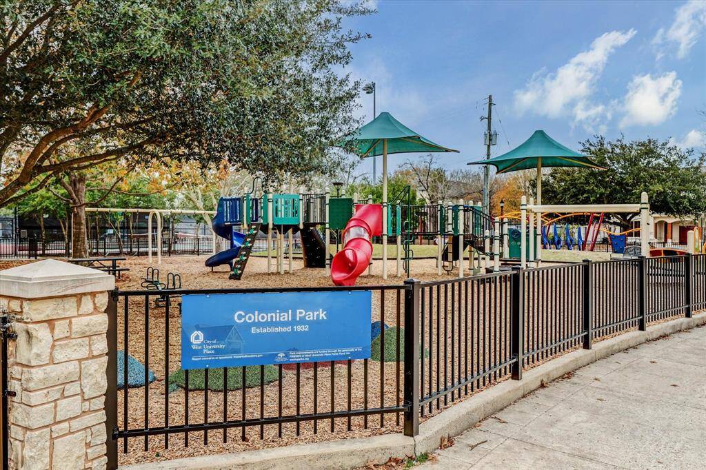 West U neighborhood views:  Colonial Park childrens playground