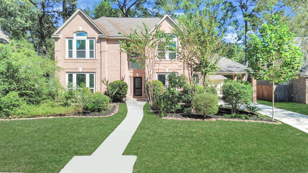 Home is set back off the street!