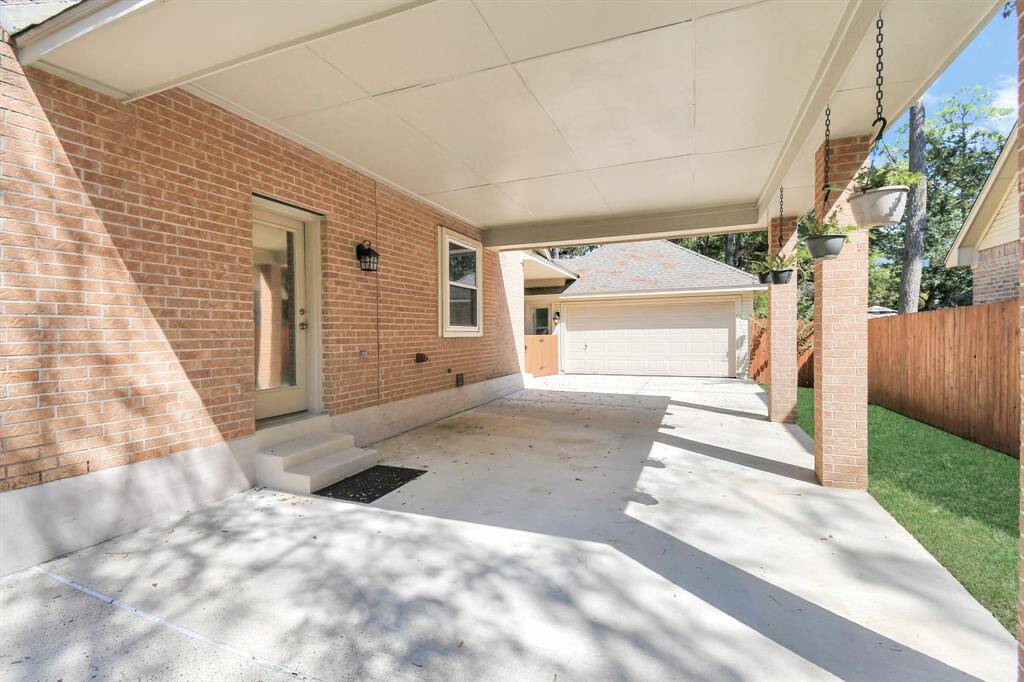 Drive up to the kitchen door to unload groceries!