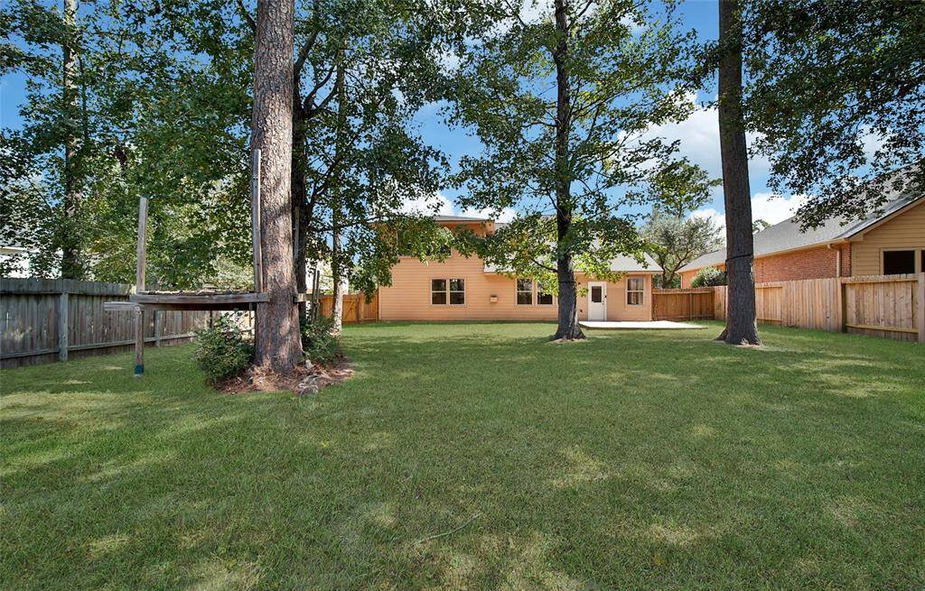 Large yard for outdoor activities.