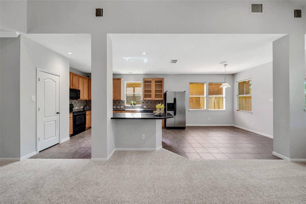 Seamlessly integrated kitchen and living space.
