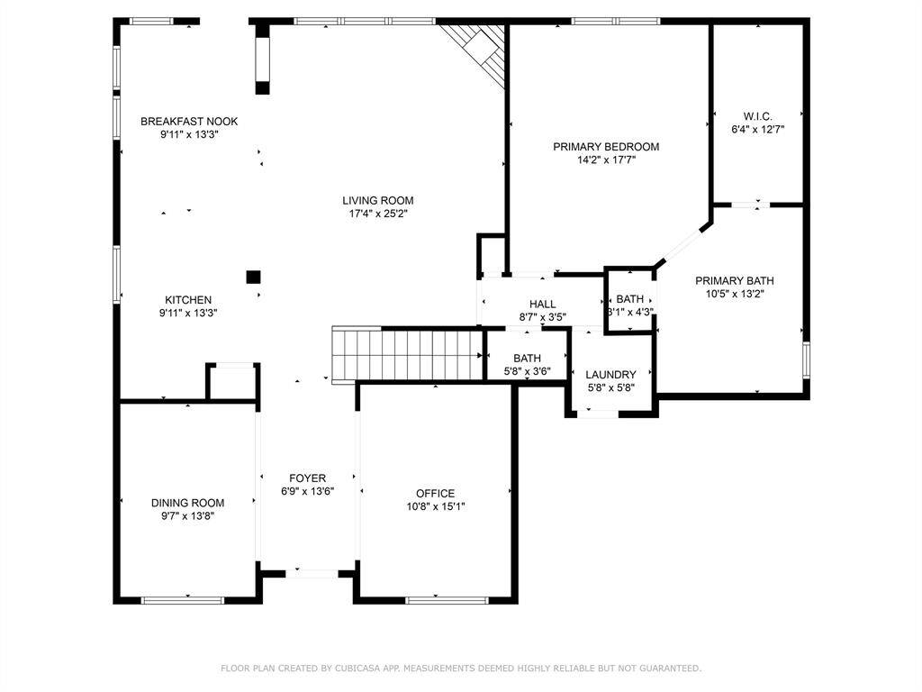 First floor of home.